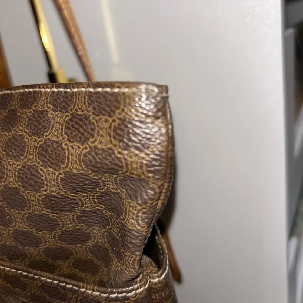 GUC Celine Triomphe Leather shoulder bag - Picture 6 of 16
